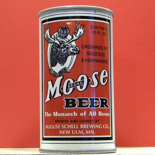 Moose brand beer oz can - 12,