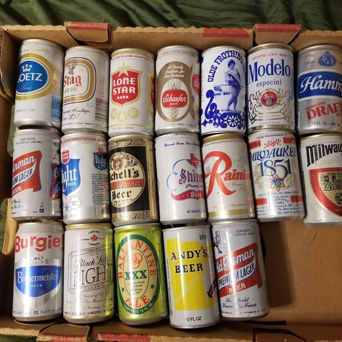 Lot beer cans old - lot,