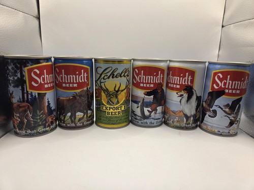 Vintage schmidt beer - cans, lot