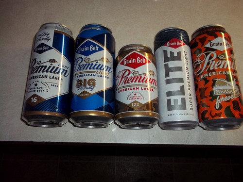 Recent grain belt beer cans - grain,